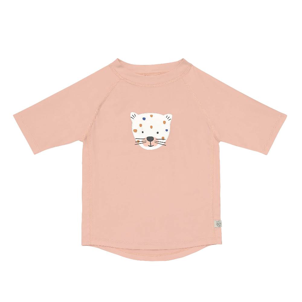 Lässig UV Shirt Kinder Kurzarm - Leopard, Rosa Jubiläumsangebot