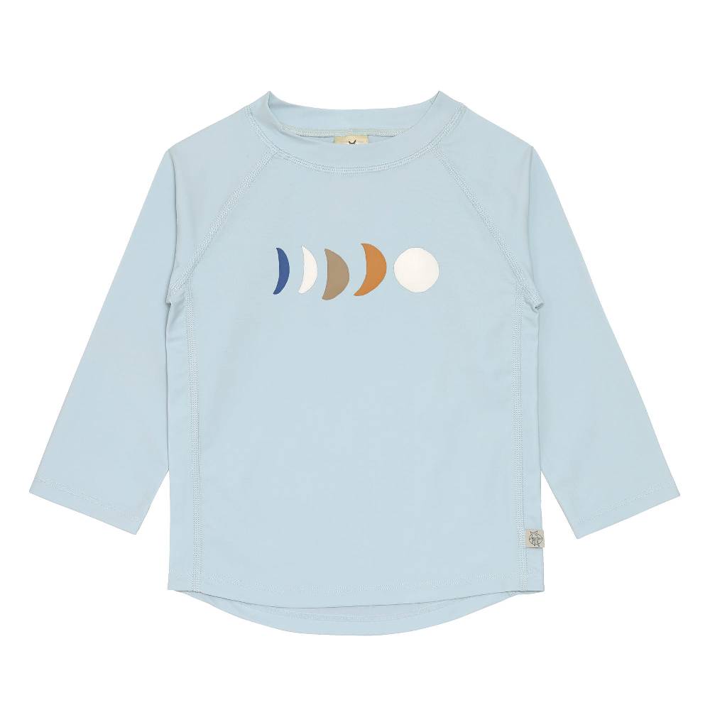Lässig UV Shirt Kinder Langarm - Mond, Hellblau