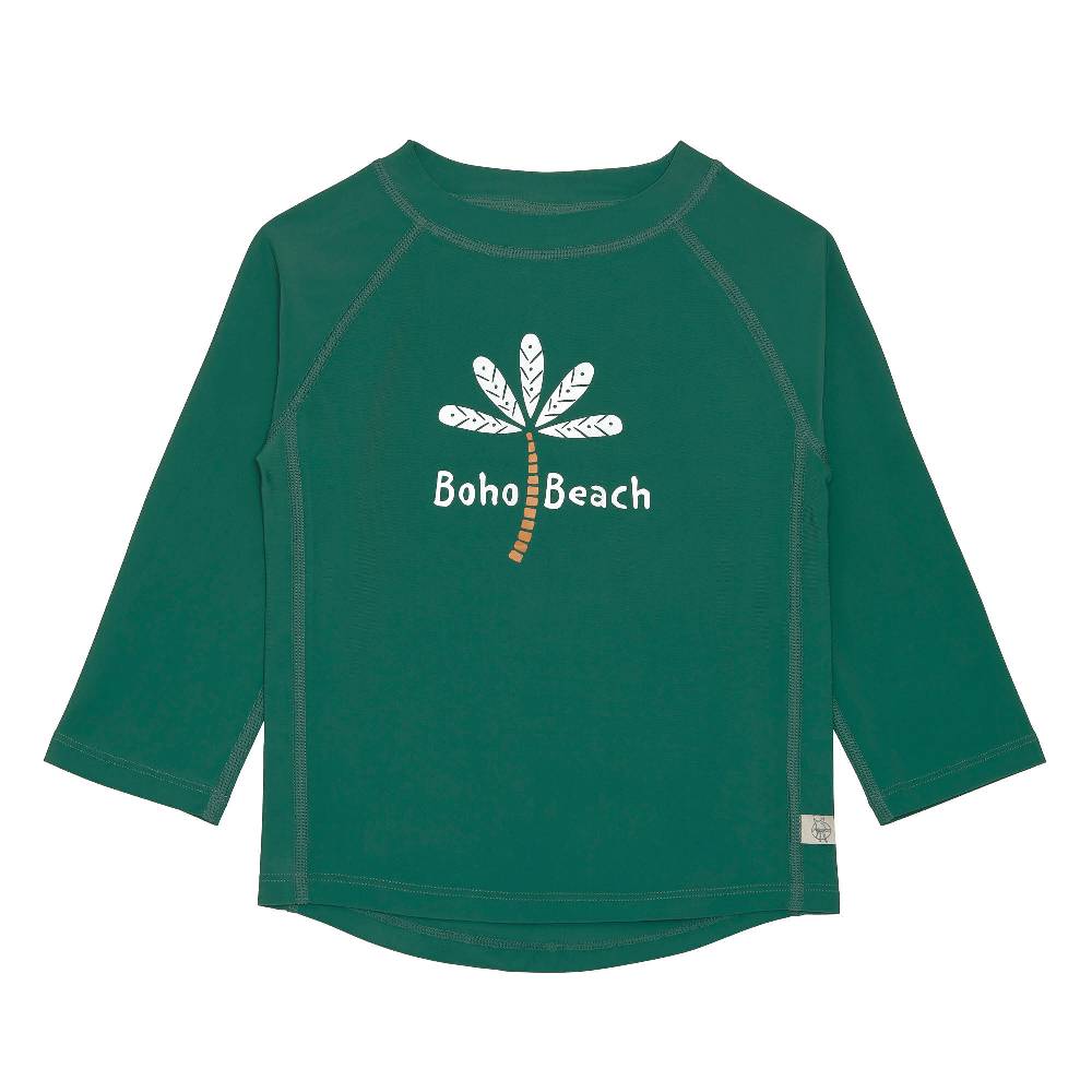 Lässig UV Shirt Kinder Langarm - Palmen, Grün