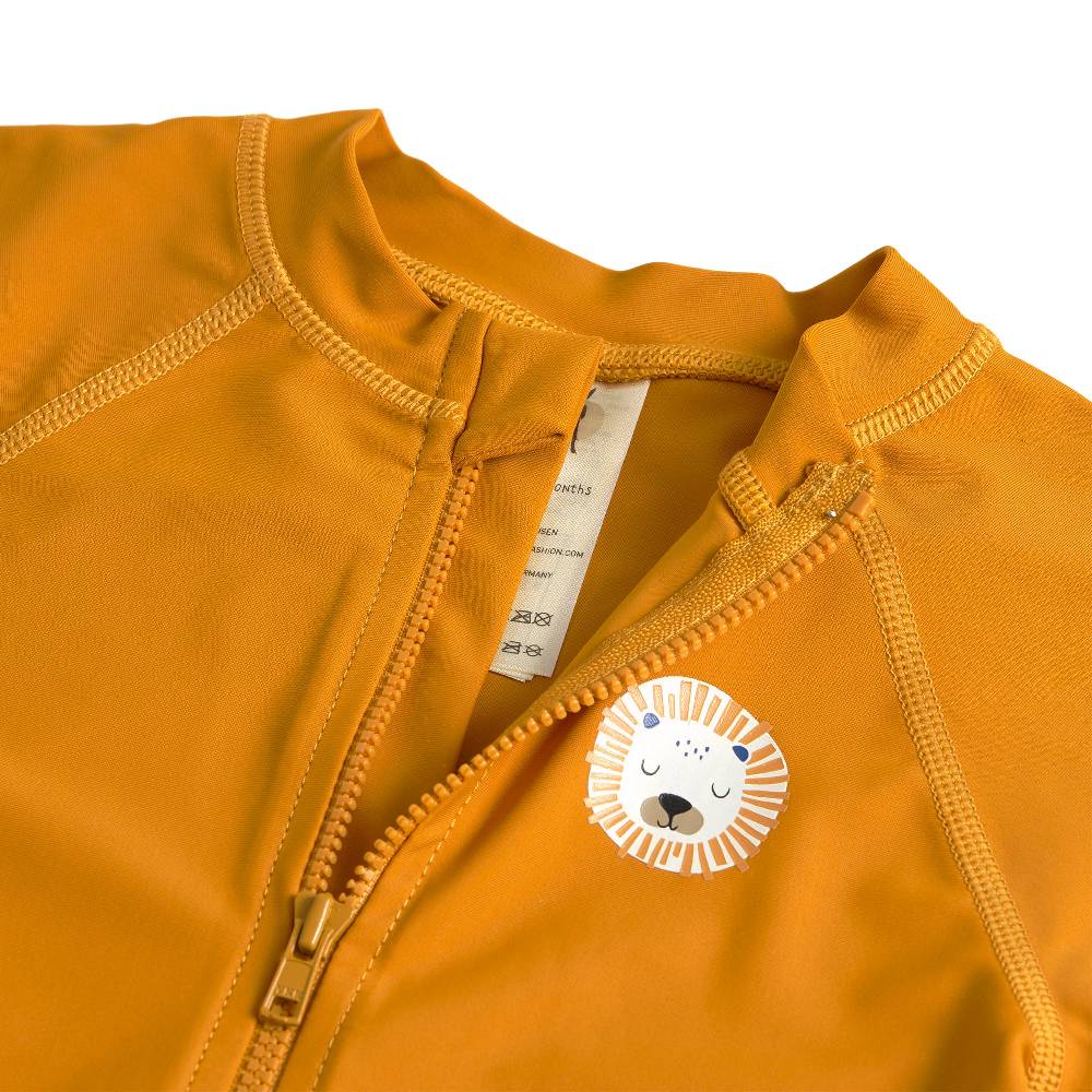 Lässig Schwimmanzug Kinder Langarm (UV Schutz) - Löwe, Goldgelb Super Sparpreis