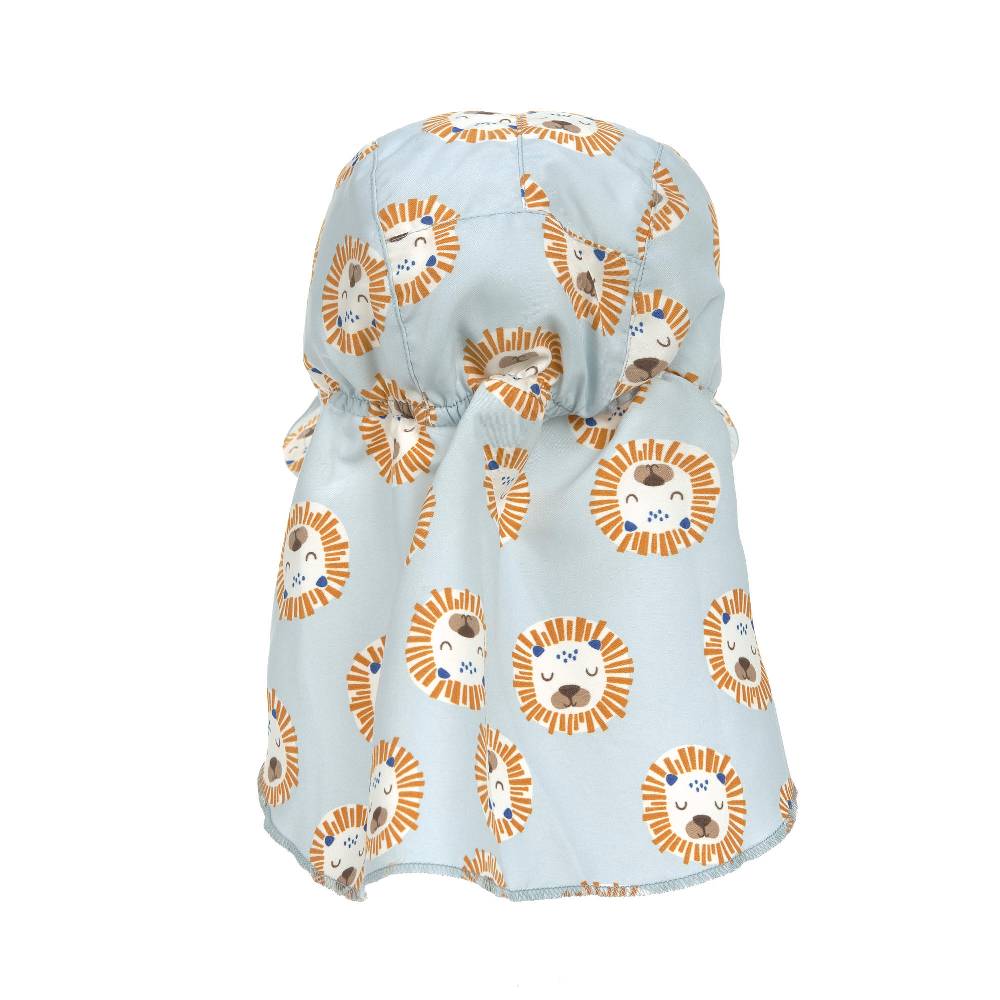 Lässig Sonnenhut Baby (UV Schutz & Nackenschutz) - Löwe, Hellblau Bis zu 50% Rabatt