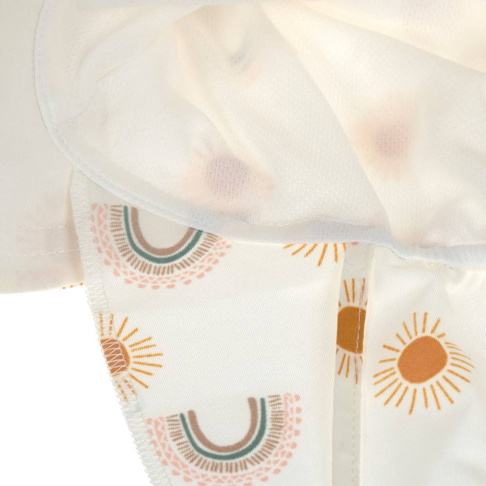 Lässig Sonnenhut Baby (UV Schutz & Nackenschutz) - Regenbogen, Weiß Bis zu 65% Rabatt