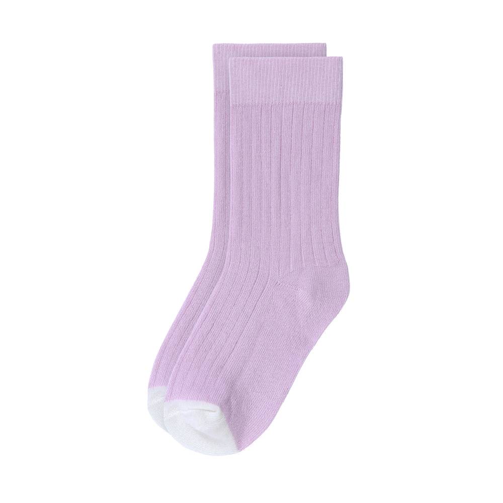 Lässig Kinder Socken 5er Set - Little Gang, Lila Weiß Grün Limitierter Zeitrabatt
