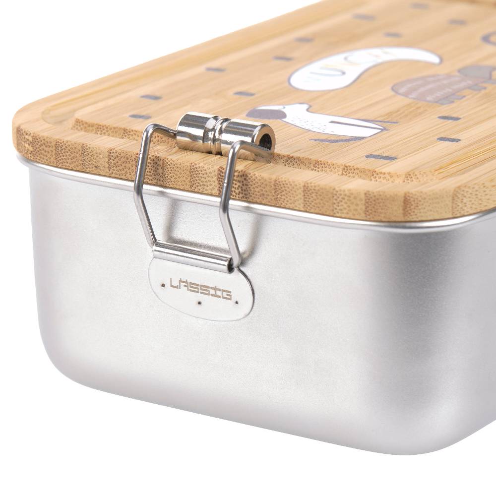 Lässig Brotdose Kinder - Edelstahl Lunchbox, Happy Prints Fabrikpreis