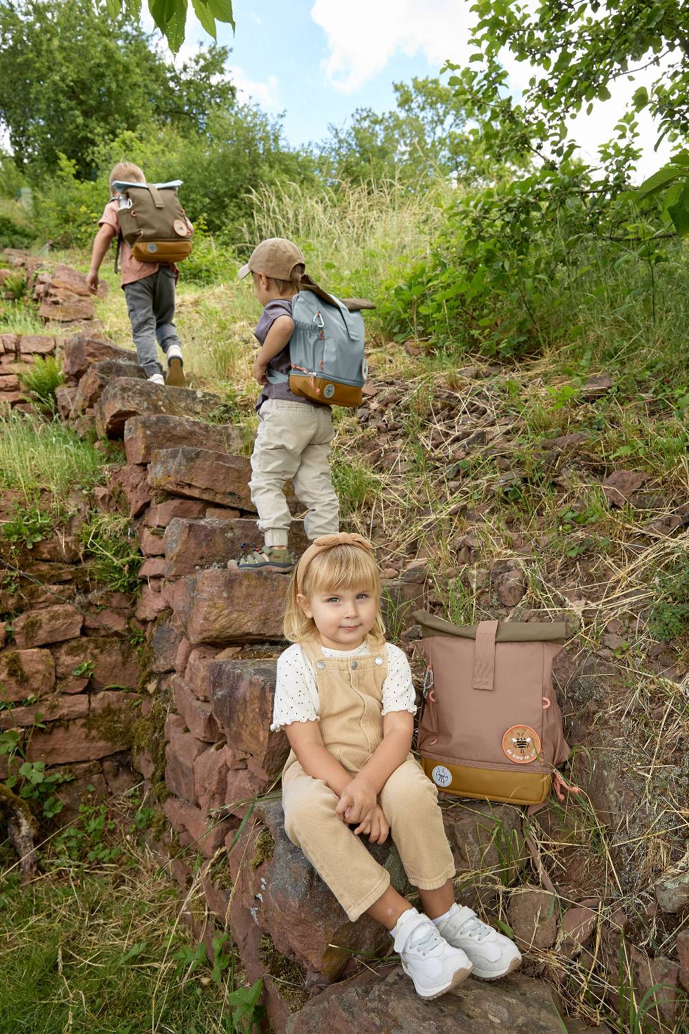 Lässig Kindergartenrucksack Rolltop - Nature, Braun Rabatt