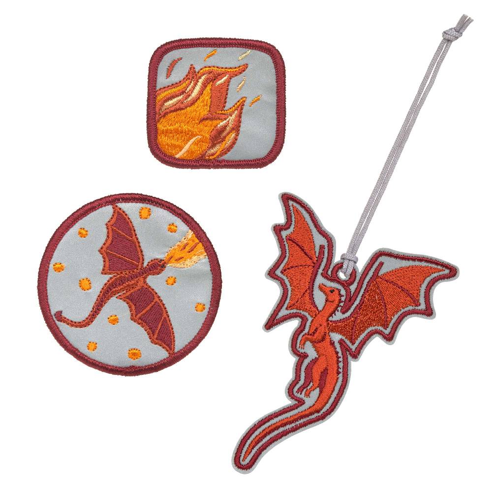 Lässig Anhänger & Patches 3er Set, Dragon Saisonschlussverkauf