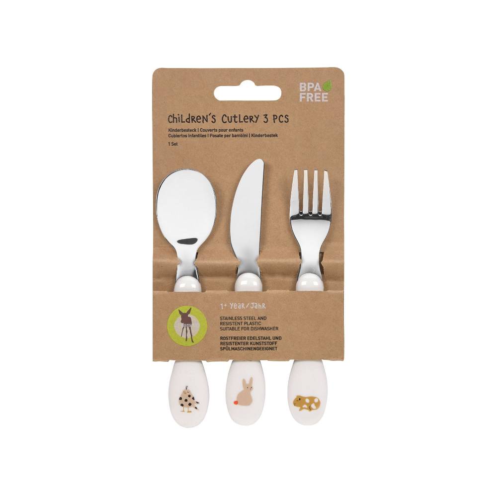 Lässig Kinderbesteck (Gabel, Löffel, Messer), Little Mateys Spicy Orange Black Friday