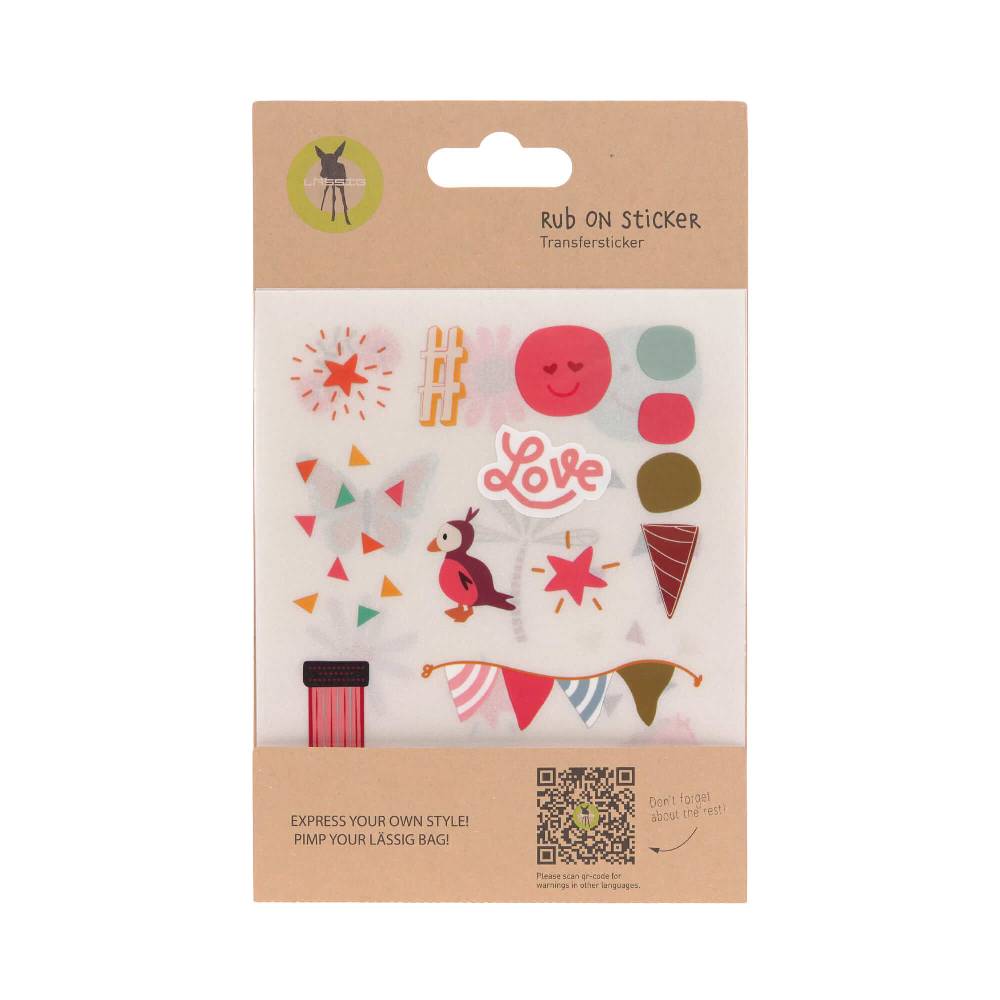 Lässig Transfer Sticker (3 Stk) - Rub on, Happy