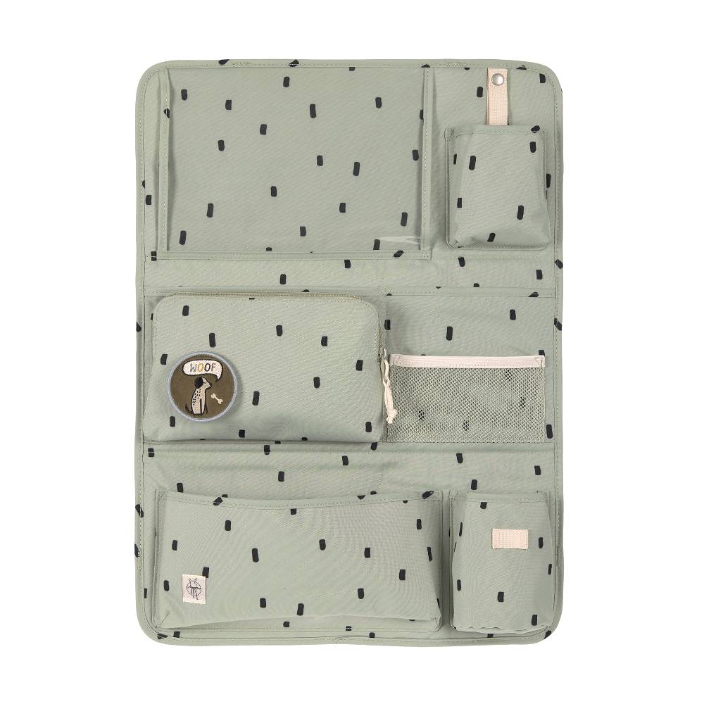 Lässig Auto Organizer Kinder - Happy Prints, Oliv Kauf eins, bekomm eins gratis