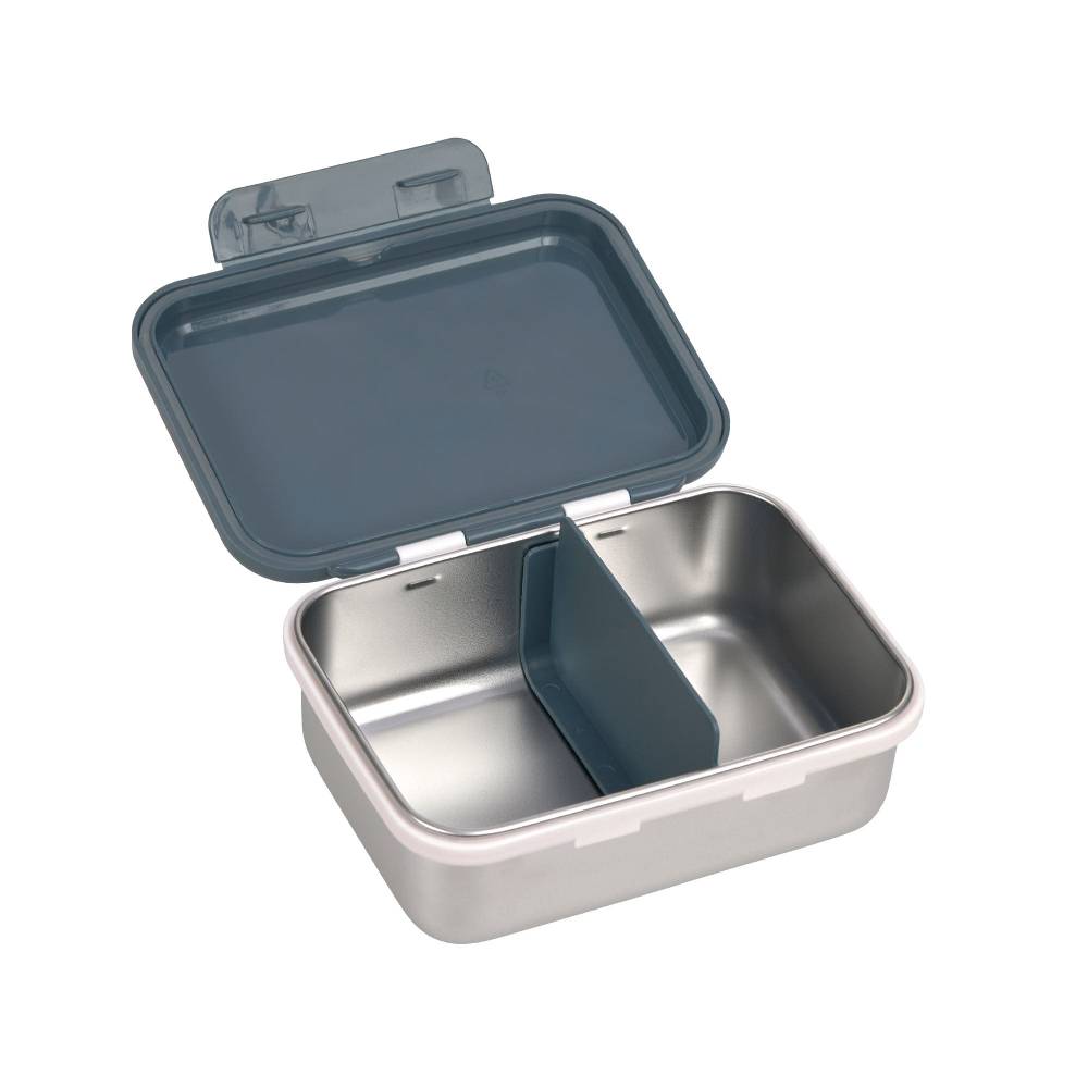 Lässig Kinder Brotdose Edelstahl - Lunchbox, Happy Prints, Dunkelblau Wochenangebot