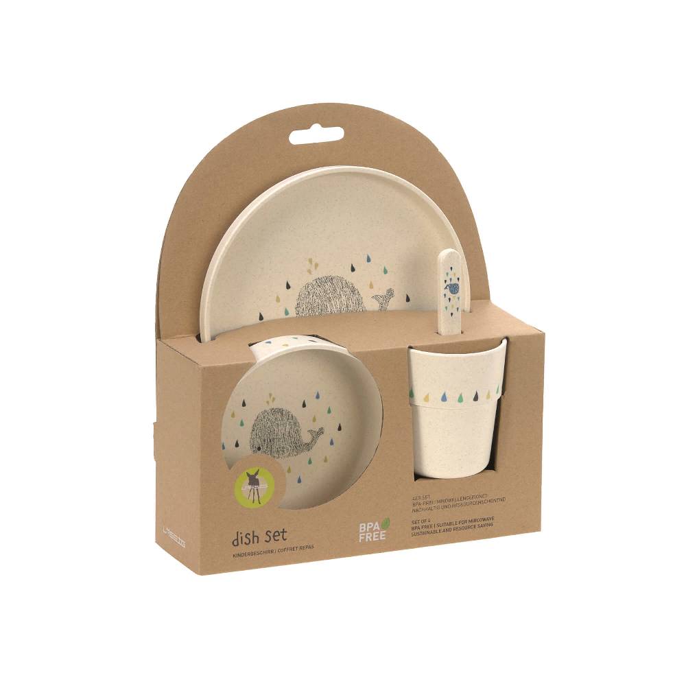 Lässig Kindergeschirr Set - Little Water, Wal Letzte 3 Tage