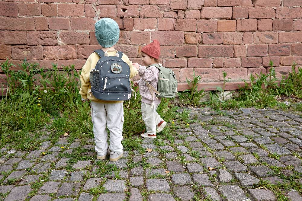 Lässig Kindergartenrucksack Mini - Happy Prints, Dunkelblau Neueste Stile