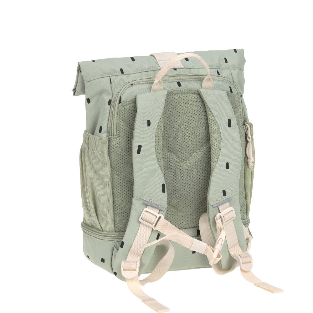 Lässig Kindergartenrucksack Rolltop - Happy Prints, Oliv Zeitbegrenzte Promotion