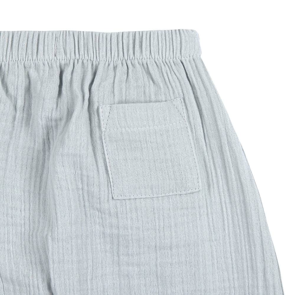 Lässig Musselin Pumphose - Bio Baumwolle, Blau Nur für heute