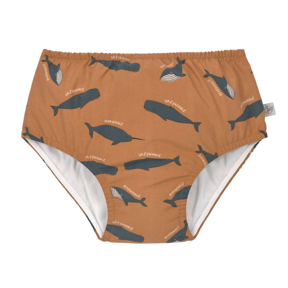 Lässig Schwimmwindel Baby - Wal, Karamell