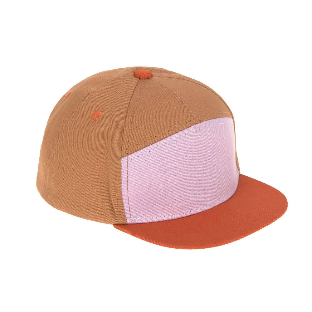 Lässig Kinder Cap - Little Gang, Rostrot Lila Orange