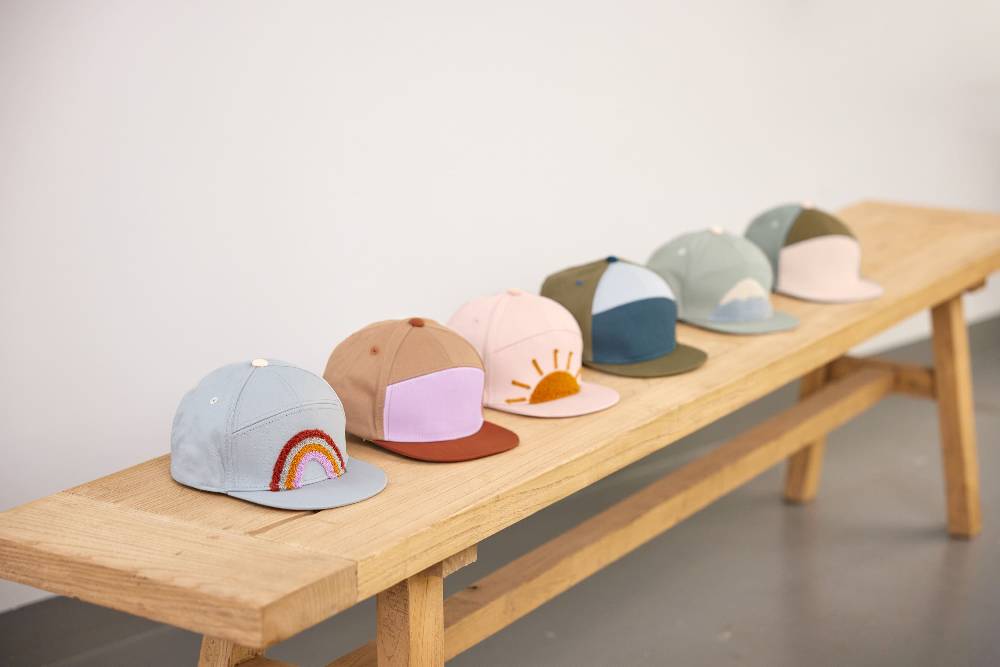 Lässig Kinder Cap - Little Gang, Rostrot Lila Orange Verkauf