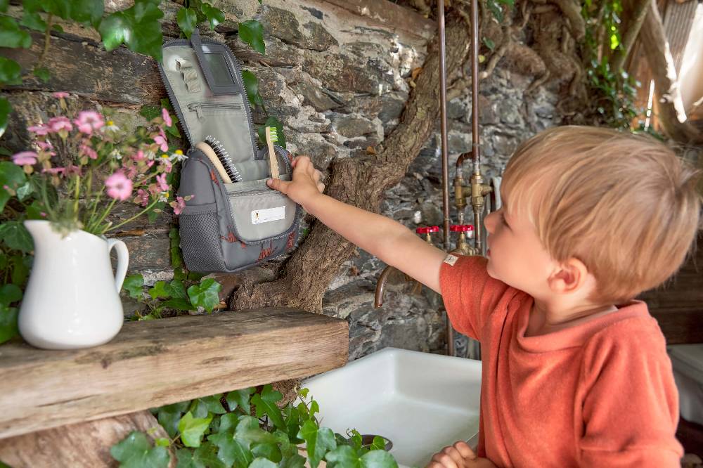 Lässig Kulturbeutel Kinder - Mini Washbag, Safari Tiger im Angebot