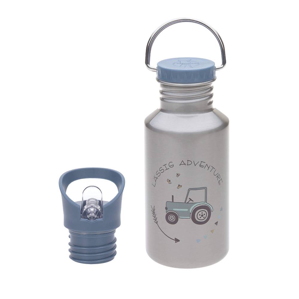 Lässig Kinder Trinkflasche Edelstahl - Bottle, Adventure Traktor
