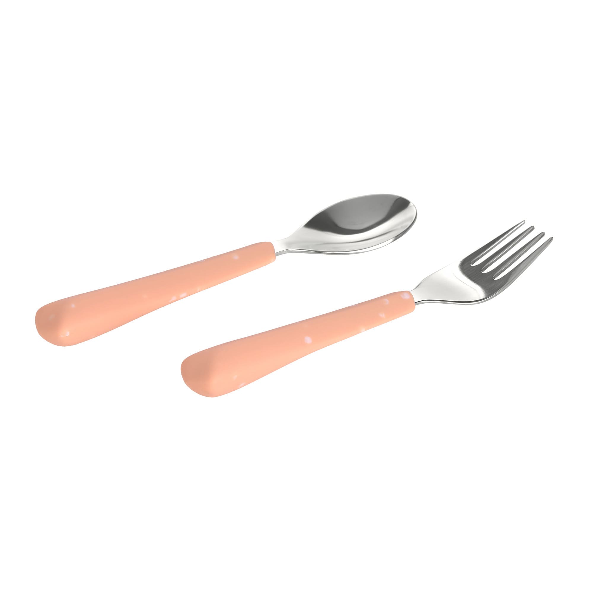 Lässig Kinderbesteck Set (Gabel, Löffel), Apricot Großer Ausverkauf