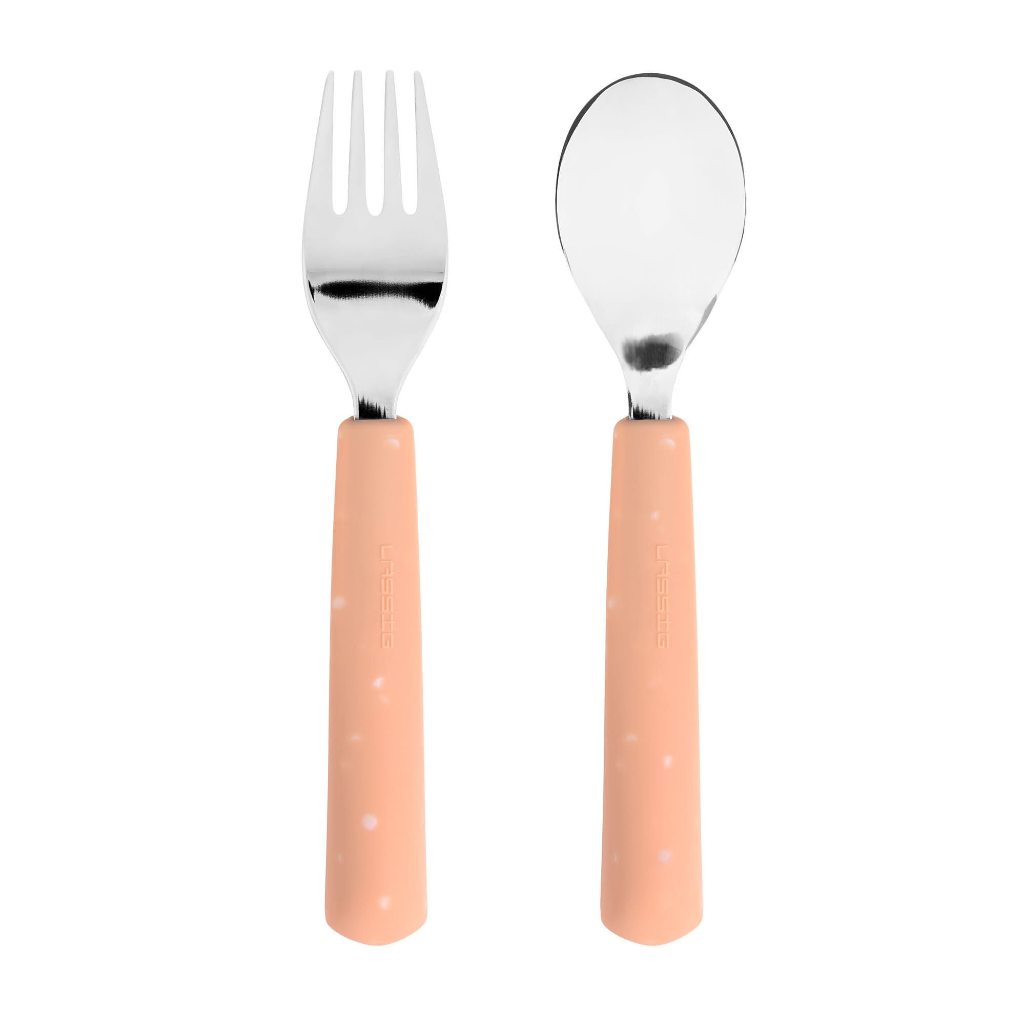 Lässig Kinderbesteck Set (Gabel, Löffel), Apricot Großer Ausverkauf