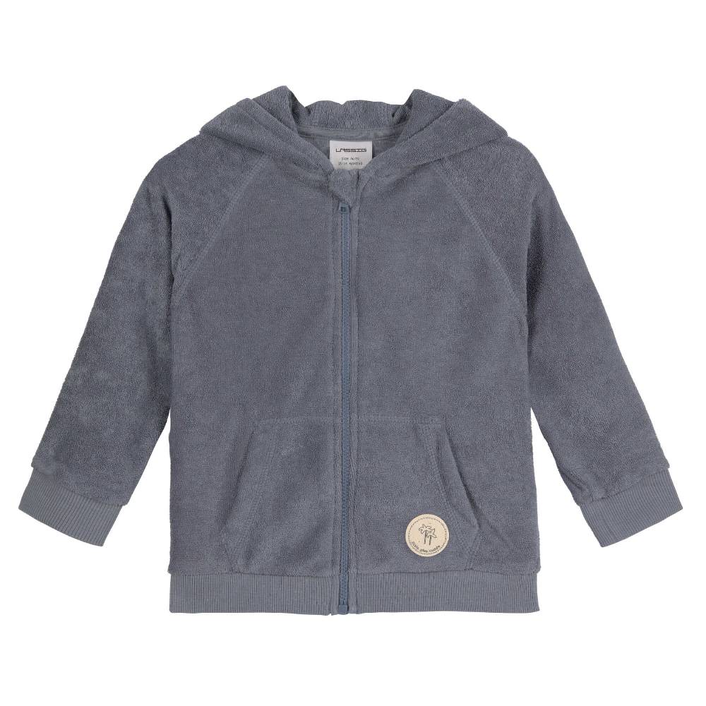 Lässig Frottee Jacke Kinder, Anthrazit Begrenztes Angebot