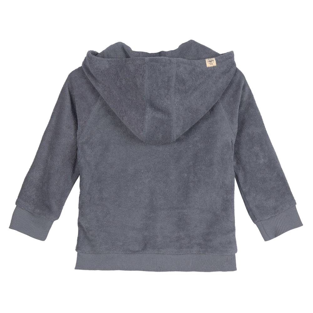 Lässig Frottee Jacke Kinder, Anthrazit Begrenztes Angebot