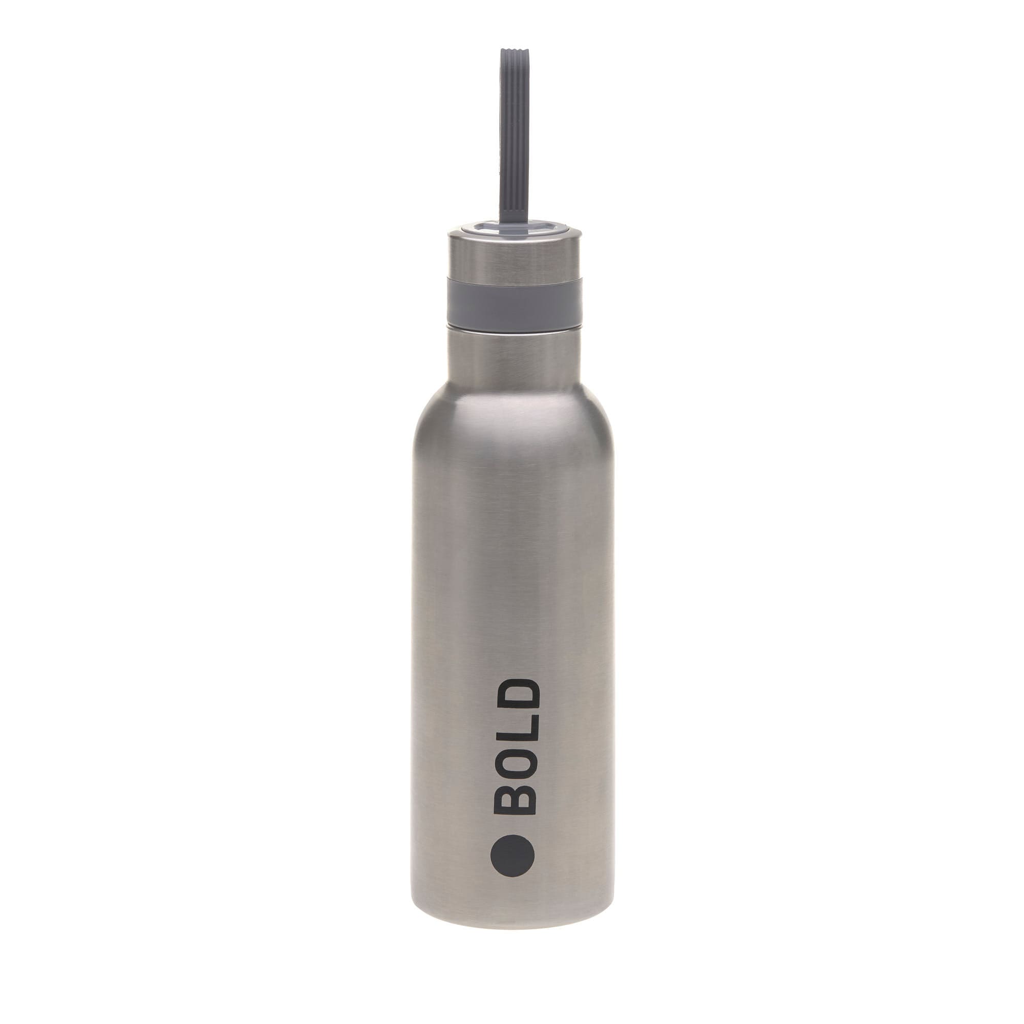 Lässig Edelstahl Trinkflasche - BOLD, Silber