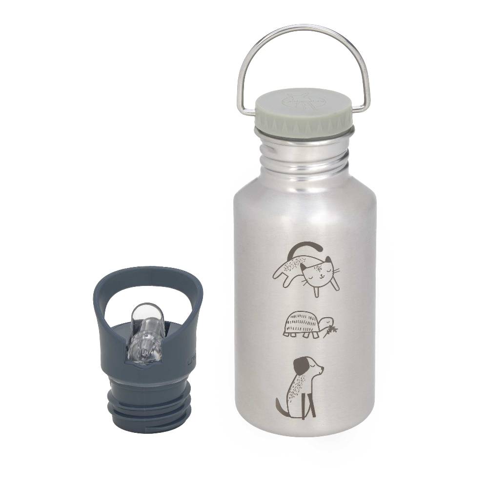 Lässig Edelstahl Kinder Trinkflasche - Happy Prints