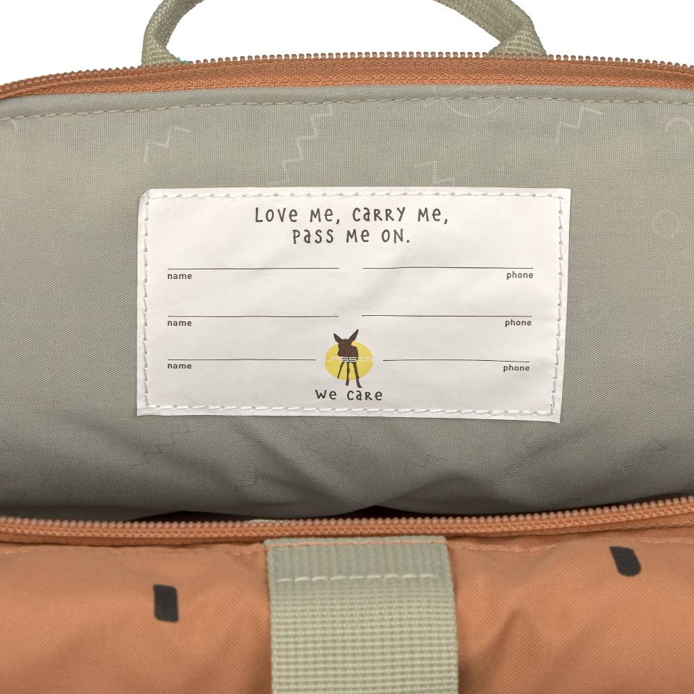 Lässig Kindergartenrucksack Rolltop - Happy Prints, Karamell Blitzangebot