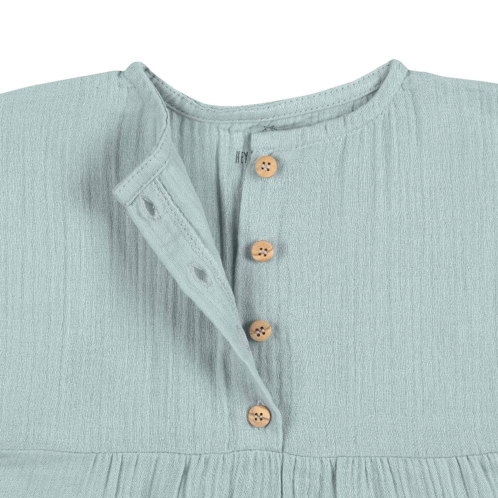 Lässig Musselin Kinderkleid - Bio Baumwolle, Silbergrau Bestseller