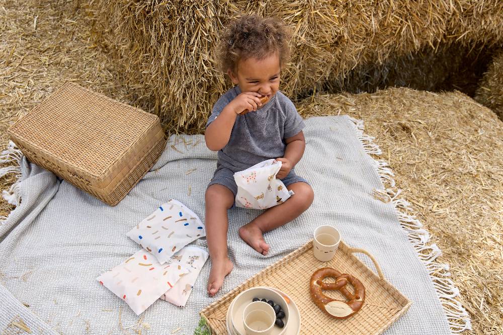 Lässig Frühstücksbeutel (2 Stk) - Snack Bag, Little Mateys Royal Blau Wochenangebot