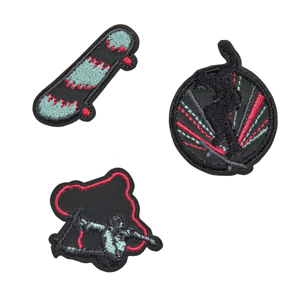 Lässig Textil-Sticker (3 Stk) - BOLD Match, Skater