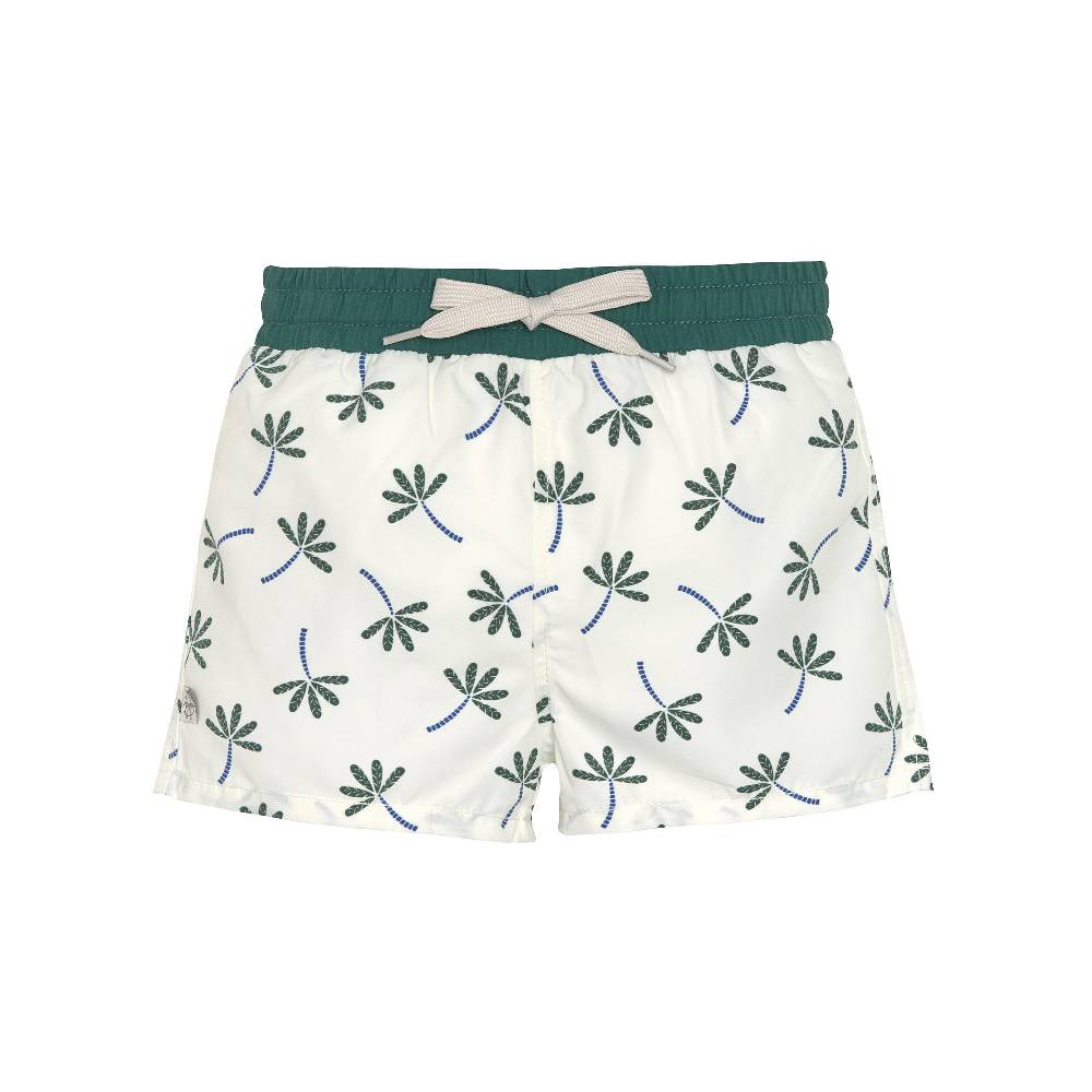 Lässig Badehose Baby - Palmen, Weiß