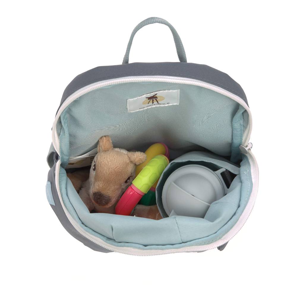 Lässig Kindergartenrucksack Tiny - Waschbär, Grau Zeitbegrenzte Promotion