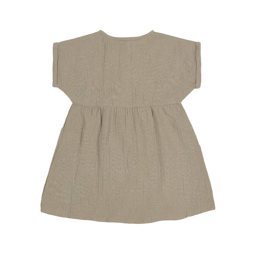 Lässig Kinderkleid - Bio Baumwolle, Oliv Bis zu 65% Rabatt