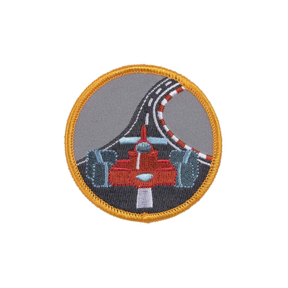 Lässig Anhänger & Patches - Schul Set Unique, Racecar Begrenzt auf 3 Tage