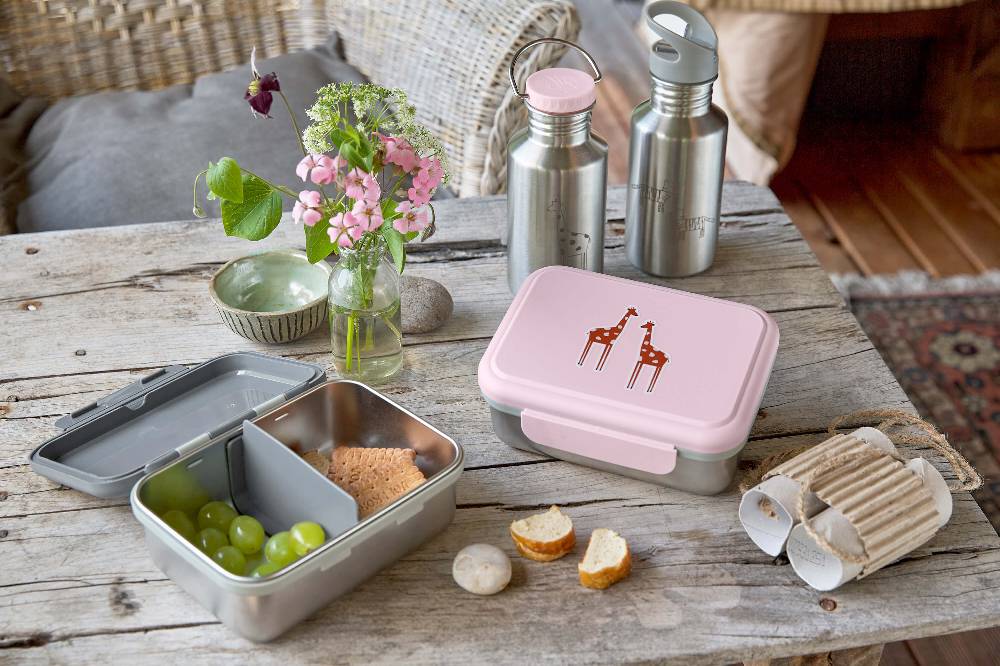 Lässig Brotdose Kinder - Edelstahl Lunchbox, Safari Giraffe Meist gekauft
