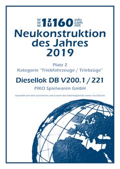 Piko N Diesellokomotive BR 221 DB IV Artikelnummer: 40500 Bis zu 50% Rabatt
