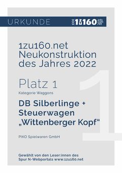 Piko N Personenwagen n-Steuerwagen "Wittenberger Kopf" DB AG V Artikelnummer: 40611 Sonderangebot
