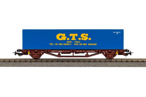 Piko Containertragwagen GTS FS V 1x40' Container Artikelnummer: 27700 Großer Ausverkauf