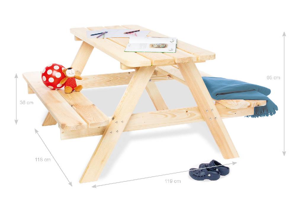 Pinolino Kindersitzgarnitur 'Nicki für 4 Maxi', natur Kostenlose Rückgabe