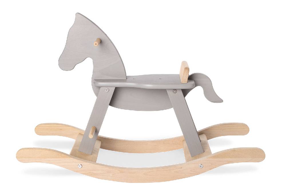 Pinolino Schaukelpferd 'Pinolino' mit Ring, grau/natur Outlet
