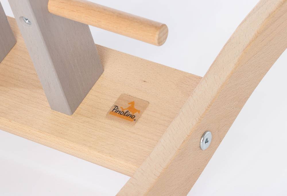Pinolino Schaukelpferd 'Pinolino' mit Ring, grau/natur Outlet