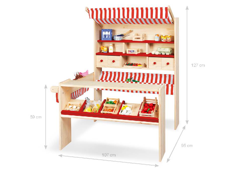 Pinolino Marktstand 'Lucy', rot Sonderangebote
