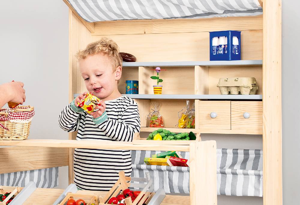 Pinolino Marktstand 'Lucy', grau Super Sparpreis