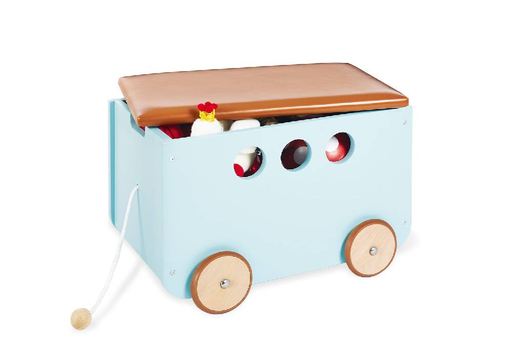 Pinolino Spielzeugkiste mit Rollen 'Jim', mint