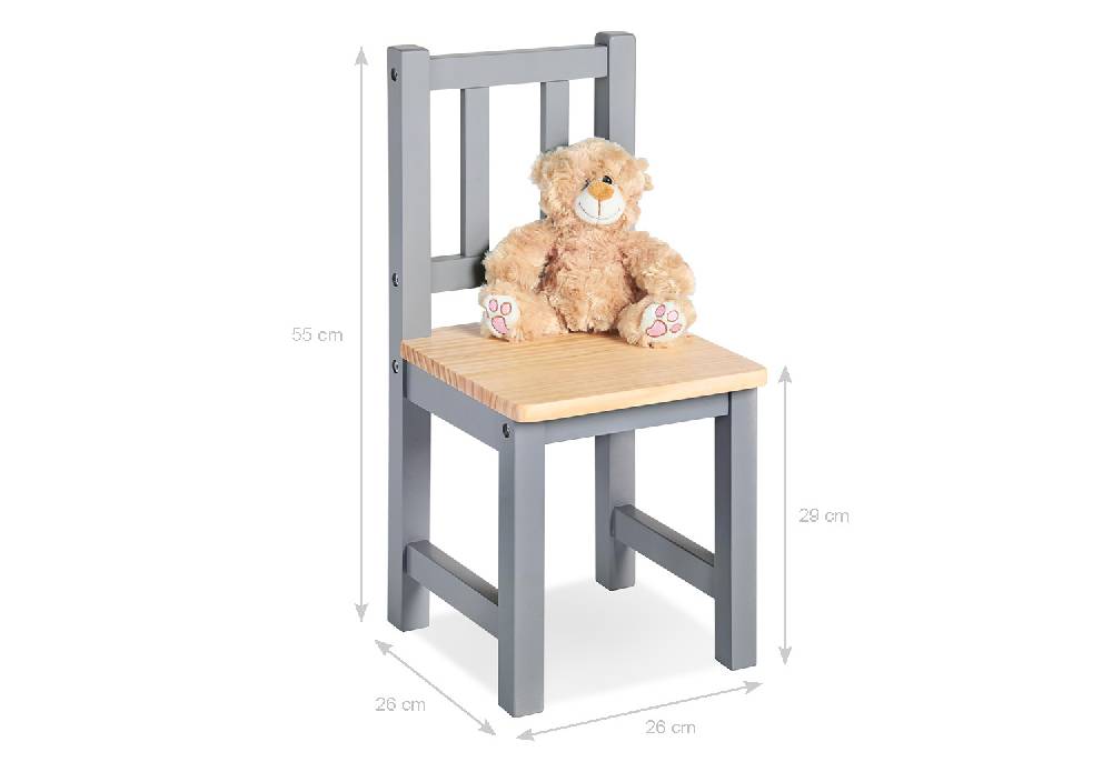 Pinolino Kindersitzgruppe 'Fenna', grau/natur, 3-tlg Kostenloser Versand international