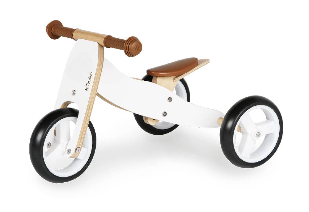 Pinolino Mini-Laufdreirad 'Charlie', weiß/natur - 2. Wahl Begrenztes Angebot