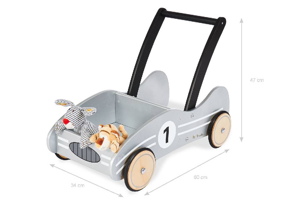 Pinolino Lauflernwagen 'Kimi', silber - Auslaufartikel Zeitlich begrenztes Angebot